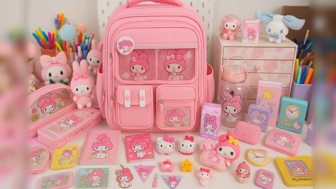 MY MELODY SCHOOL SUPPLIES UNBOXING 🎀 Cute Stationery