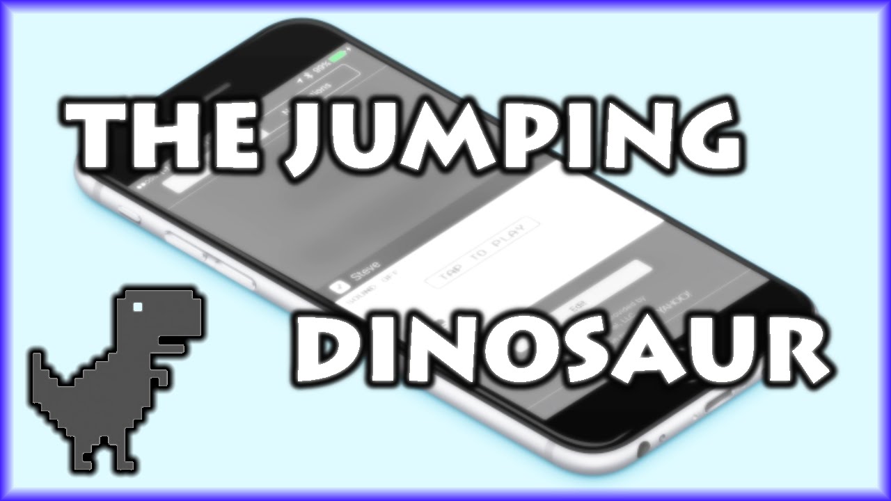 Steve – The Jumping Dinosaur' is a simple game you can play from the iOS  Notification Center