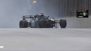 Lance Stroll crash (Azerbaijan GP 2021)