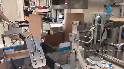 Box carton automatic forming folding machine testing video for different structure of boxes cartons