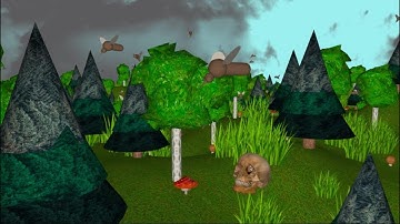 Floating Forest 3D – Real-Time OpenGL Simulation