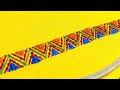 Fancy Border Embroidery Design for Dress Sleeves &amp; Edges (Hand Embroidery Work)
