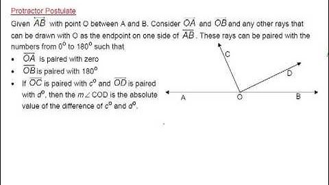 Protractor Postulate