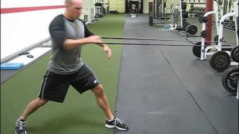 EricCressey.com: 1-arm Band Rotational Row with Weight Shift