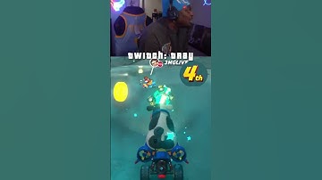 I HIT MYSELF WITH THE BLUE SHELL #trending #mariokart #viral