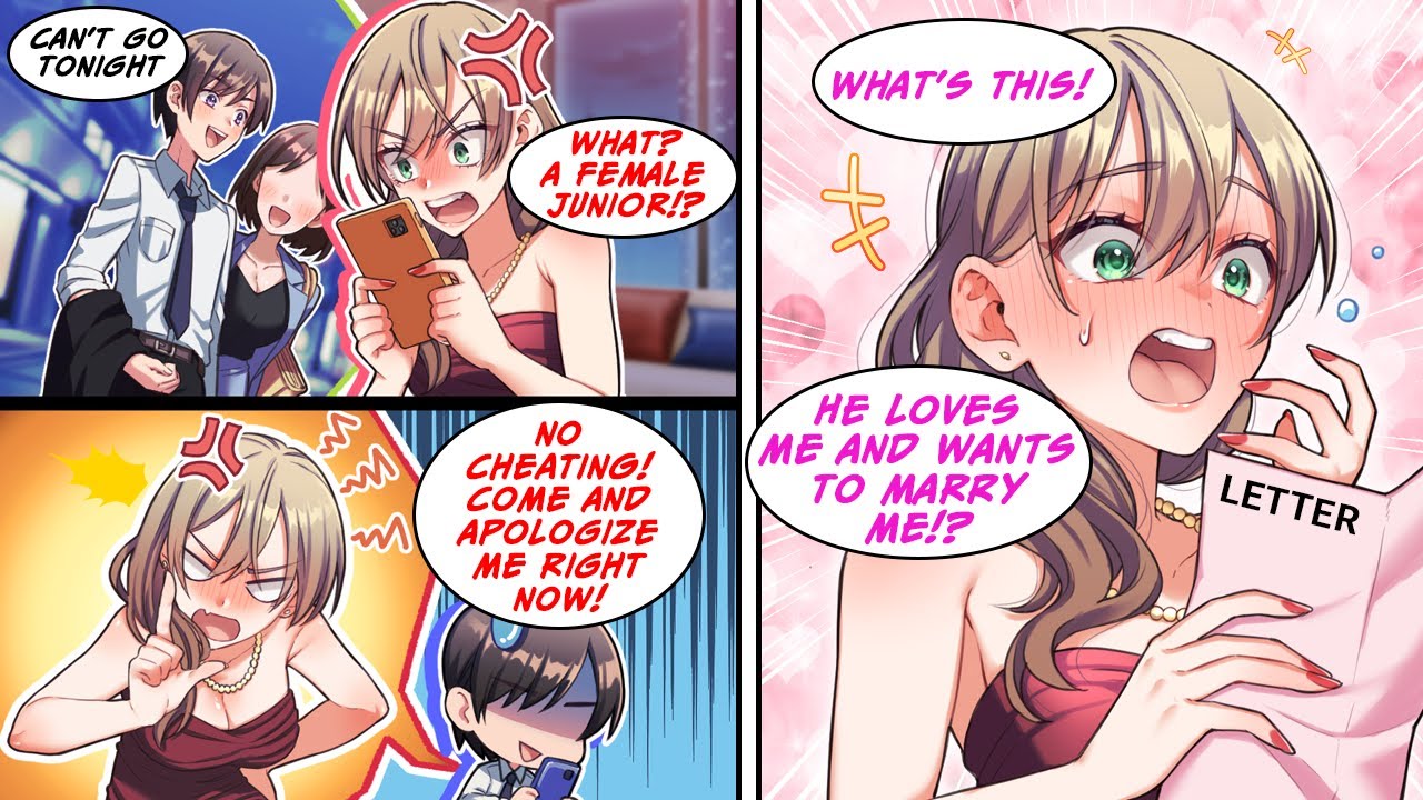 [Manga Dub] Dinner with my pretty junior made the hostess angry. So I gave her a love letter...