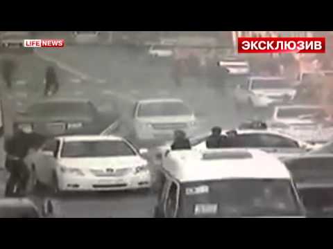 Взрыв в Махачкале попал на видео камеры наблюдения