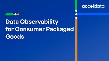 Data Observability for the Consumer Packaged Goods Industry