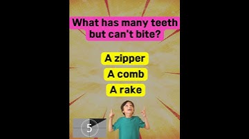 What has many teeth but can’t bite