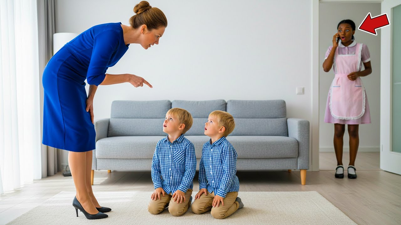 Femme de ménage noire appelle le patron millionnaire : « Revenez vite, vos jumeaux sont en danger ».