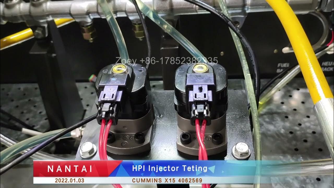 HPI injector testing CUMMINS X15 4062569 YouTube