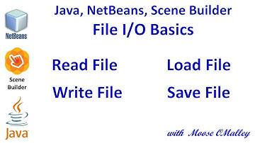 Java, NetBeans, SceneBuilder - FileI/O basics - read, write, load, save files