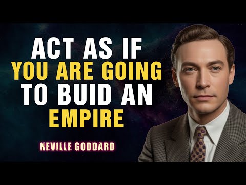Act As If You Are Going To Build An Empire - NEVILLE GODDARD