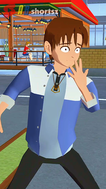 ice cream cart anomaly on the roof tiles #alyafams #sakuraschoolsimulator