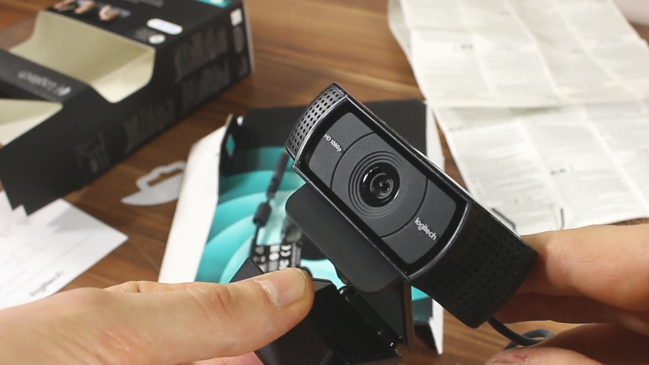 Webcam Logitech C920 HD Pro unboxing + test - YouTube