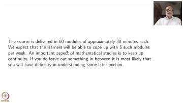 Course Introduction - An introduction to Point-Set-Topology Part-II