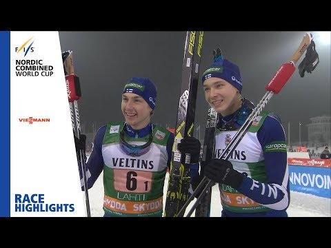 Race Highlights | Hirvonen/Herola delight home crowd | Lahti | Team Sprint | FIS Nordic Combined