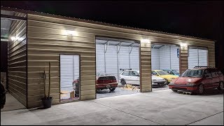 50' x 20' Garage Build Completion - FULL TOUR and COST BREAKDOWN 1000 Square Foot Workshop