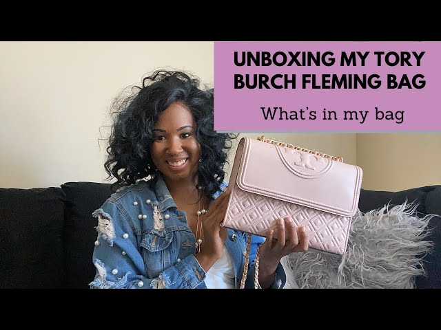 ✨Tory Burch Fleming Small UNBOXING + What FITS in the Bag + REVIEW 👜 