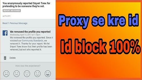 How to block fb account with proxy 100% working
