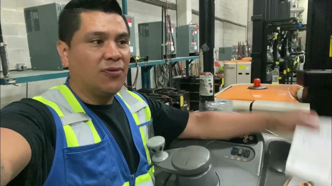como manejar un stand up forklift RD /Entrenamiento de forklit parado