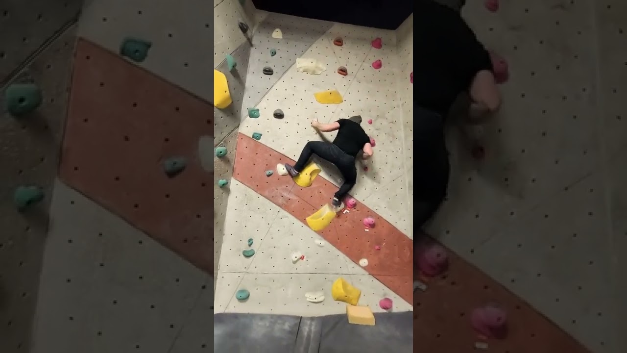 Climbing V3 Slab Boulder Problem