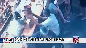 Man accused of stealing from tip jar caught on camera, police say