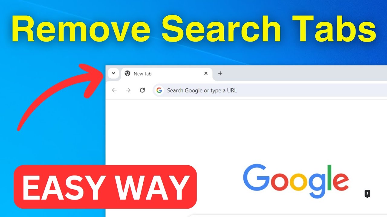 How To Remove Search Tabs Button From Left Corner In Google Chrome