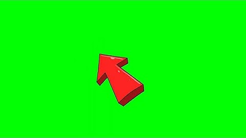 red arrow animation green screen