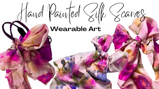 Let’s make wearable art and paint floral silk scarves!