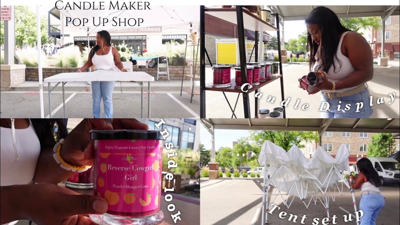Candle Pop Up Shop + How To Attract Customers+ Candle Display + How To