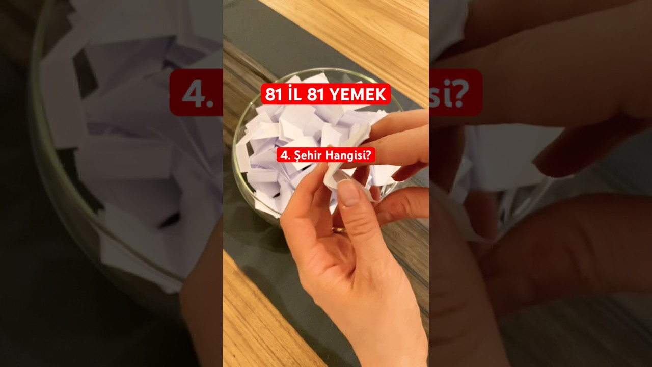 81 İl 81 Yemek | 4. Şehir İçin Çekiliş Yapıyoruz 🇹🇷