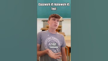 Classwork VS Homework VS Test 😂 #shorts #trending #viral