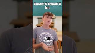 Classwork VS Homework VS Test 😂 #shorts #trending #viral Wealth