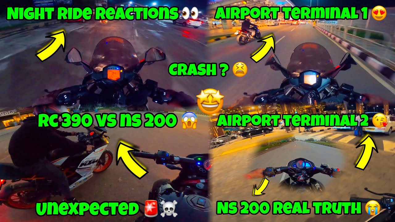NS 200 Owner Reacts to RC 390 Night Power🔥Heart-Stopping Moments | The Scary Truth No One Tells You😭