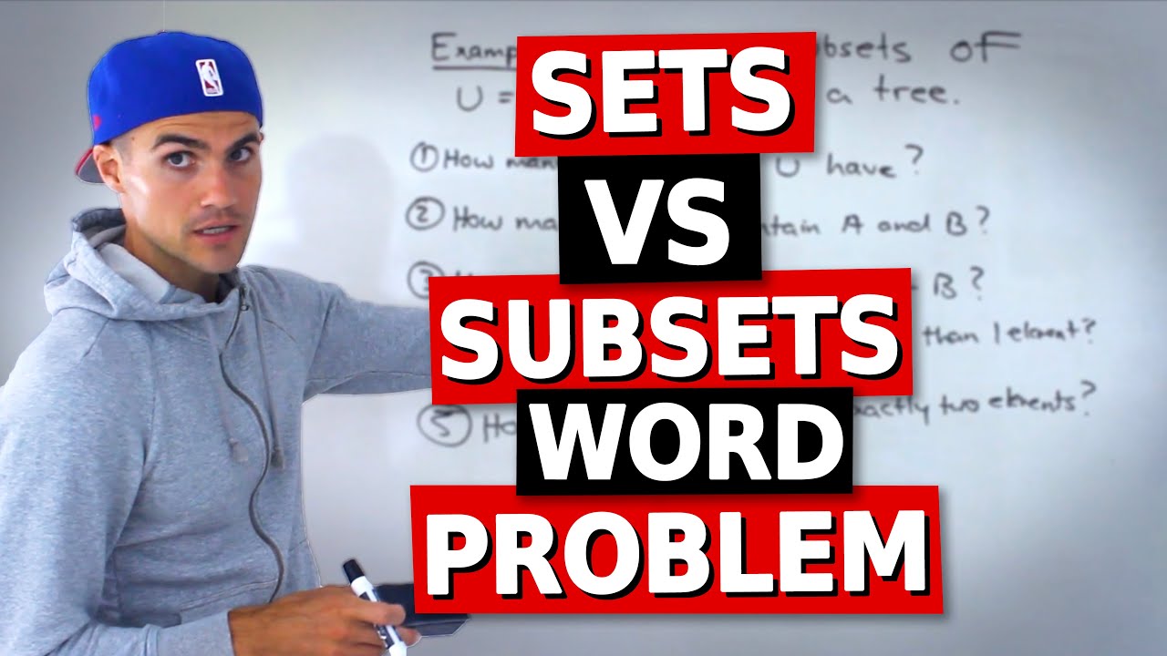 Math 1228 (Western University) - Sets vs Subsets Word Problem