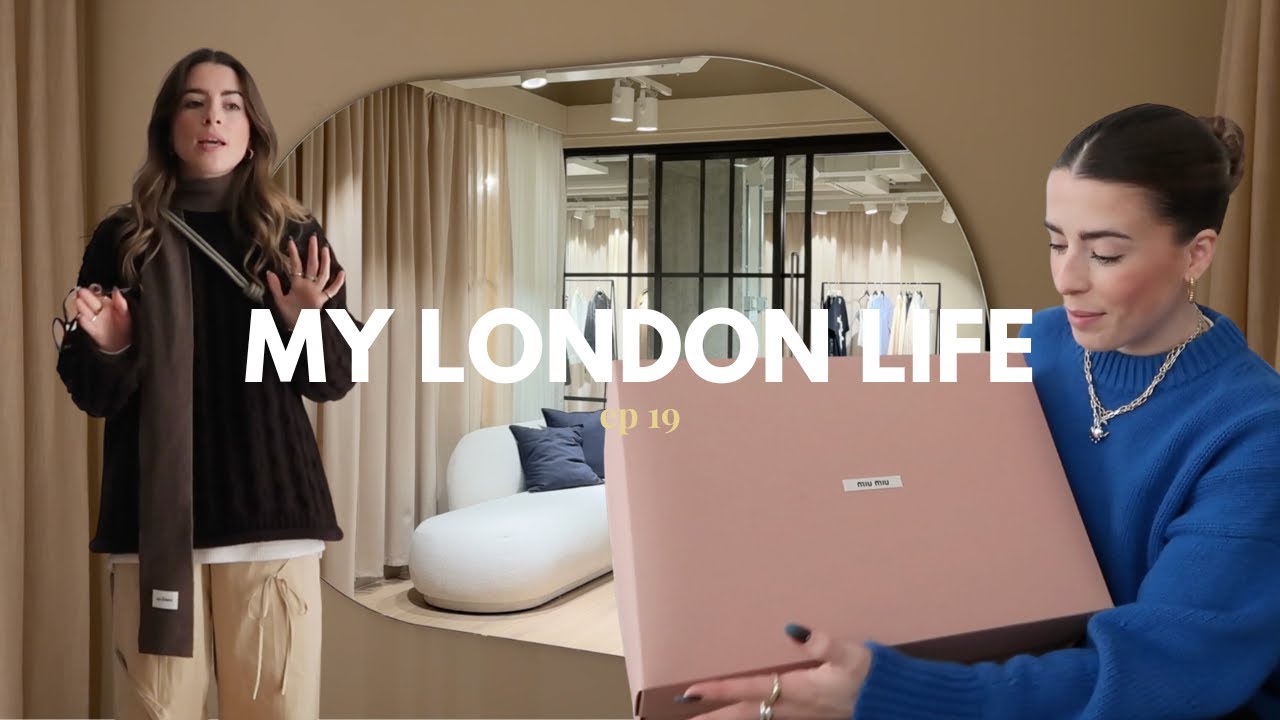 Miu Miu unboxing, H&M showroom, Copenhagen outfit planning & evening skin routine | My London Life