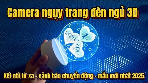 Camera ngụy trang đèn ngủ 3D mẫu mới nhất 2025 , đèn ngủ đa dạng - camera giấu kín không dây mini