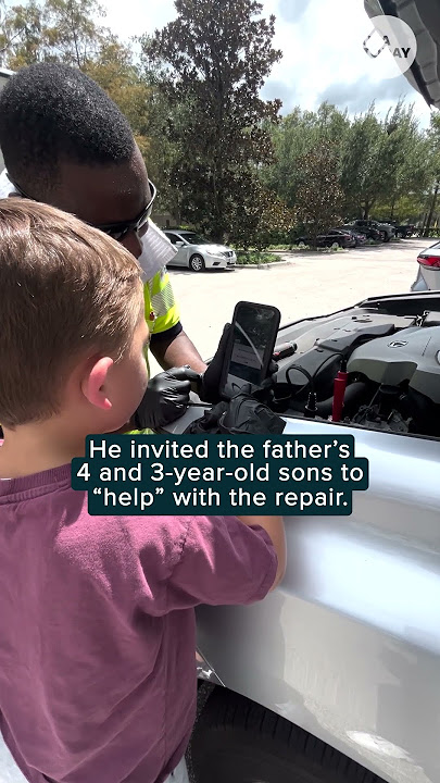 AAA technician saves the day for a dad and his sons