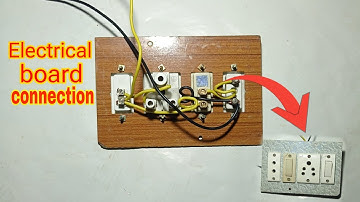 How to connection electric board 2 switch 2 socket