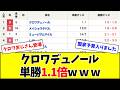 【宝塚記念】クロワデュノール、前日15時で単勝1.1倍w w w