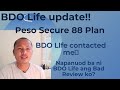 UPDATE!! on my BDO LIFE PESO SECURE 88 PLAN. Napanuod ba ni BDO Life ang review ko?