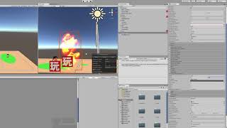 unity little campfire particle effect