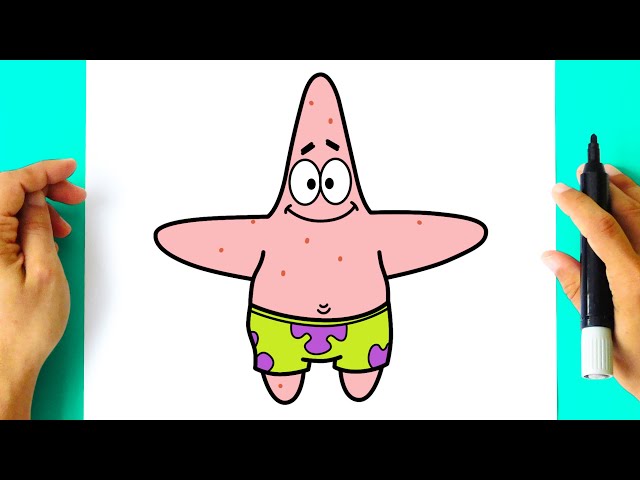 Como desenhar o Patrick estrela Mandrake passo a passo #desenho  #tutorialdedesenho 