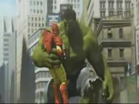 Heroes spiderman hulk ironman pelean