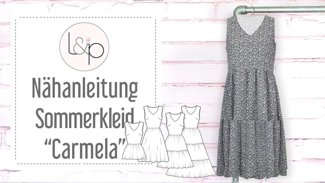Video-Anleitung: Papierschnittmuster lillesol women No.89 Sommerkleid "Carmela" *mit Video-Nähanleitung ✂✂✂