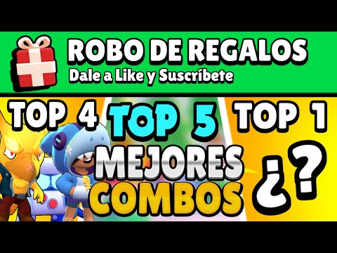 🔝TOP 5 MEJORES COMBOS EN *ROBO DE REGALOS*🎁 | Brawl Stars