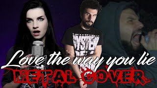 Eminem - Love The Way You Lie | Metal Cover By Monomamori ft. Madaleine
