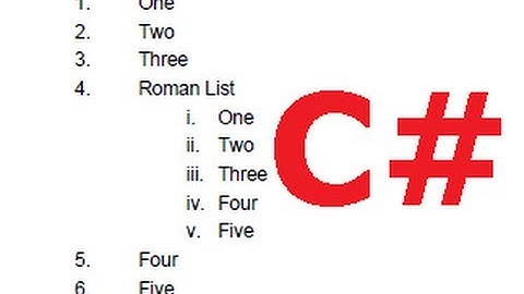 C# Tutorial 43: iTextSharp : How to create Lists with iTextSharp PDF file in C#