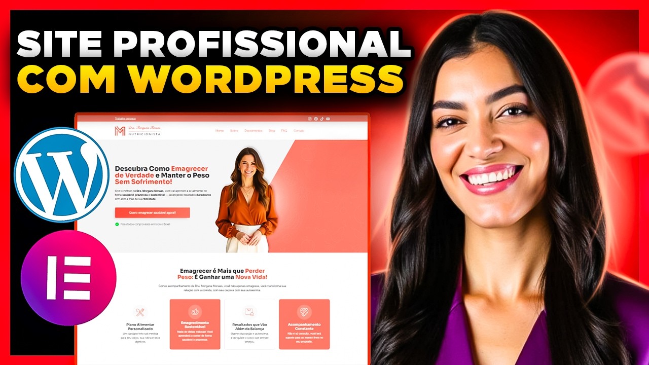 Como CRIAR UM SITE no WordPress e Elementor Grátis [Site Profissional ...
